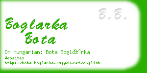 boglarka bota business card